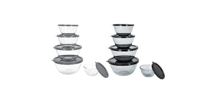 LIDL: SILVERCREST Set de 5 boîtes de conservation en verre - empilables, micro-ondes à 5,99€