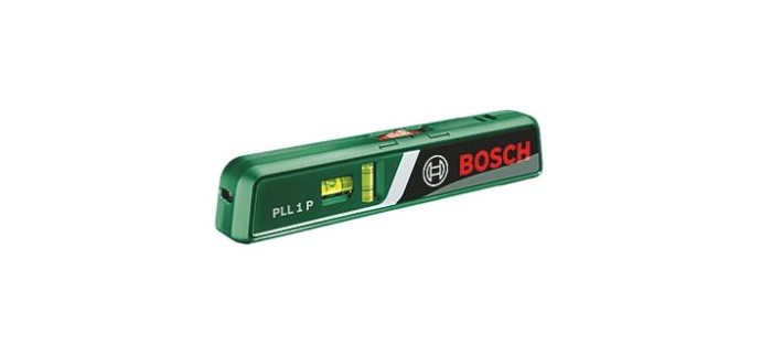 Screwfix: Niveau laser croix rouge Bosch PLL 1 P - autonivelant, 0,5 mm/m à 31,99€ (au lieu de 39,99€)