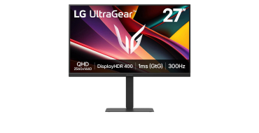 Amazon: Ecran PC 27" LG Ultragear 27G640A-B.AEUQ - 2K, 300Hz, Fast IPS, 1ms à 199,99€ (au lieu de 282,67€)