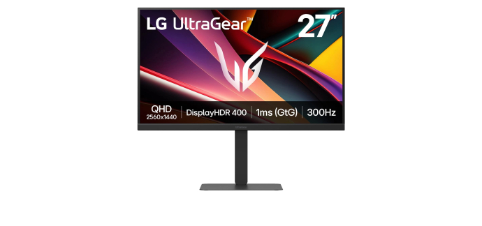 Amazon: Ecran PC 27" LG Ultragear 27G640A-B.AEUQ - 2K, 300Hz, Fast IPS, 1ms à 199,99€ (au lieu de 282,67€)