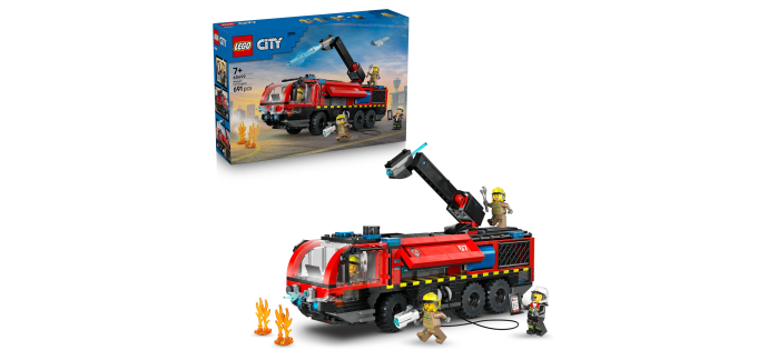 Amazon: LEGO® City Le camion de pompiers de l'aéroport (60499) à 44€ (au lieu de 52€)