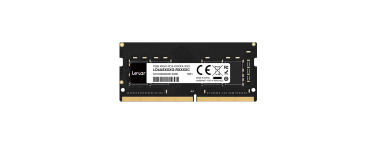 Amazon: Mémoire Lexar Sodimm RAM DDR4 - 8Go, 3200 MHz à 44,34€ (au lieu de 93,99€)