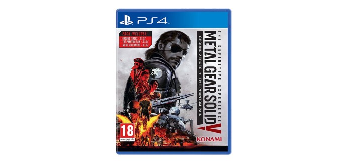 Amazon: Metal Gear Solid V The Definitive Experience (PS4) à 14,99€ (au lieu de 24,99€)