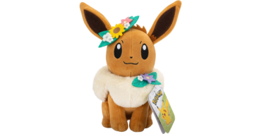 Amazon: Peluche Pokémon Évoli Couronne de Fleurs 20 cm à 16,99€ (au lieu de 24,99€)