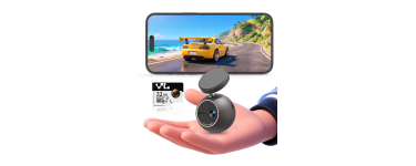 Amazon: Caméra Voiture 2K Commande Vocale Kawa, Support 360°, Carte SD 32G à 34,99€ (au lieu de 69,99€)