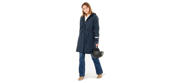 Decathlon: BTWIN Trench femme imperméable avec capuche - vélo ville à 34,99€ (au lieu de 79,99€)