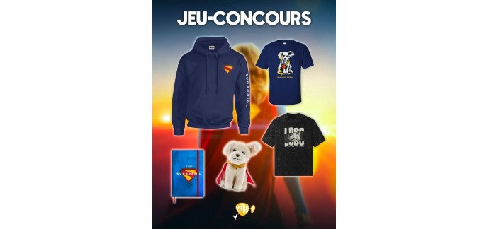 Gaumont Pathé: 1 lot goodies Superman (hoodie, tee-shirts, peluche, carnet) à gagner