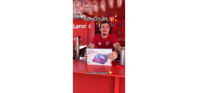 Lenovo: 1 tablette Lenovo Yoga Tab à gagner