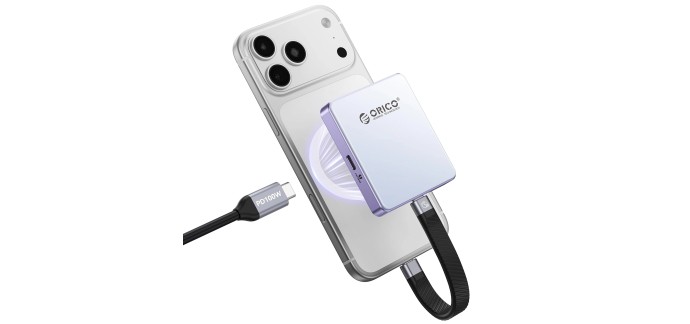 Amazon: Boîtier SSD magnétique Orico M.2 NVMe - Bleu, M.2 2230/2242, PD100W à 15,59€