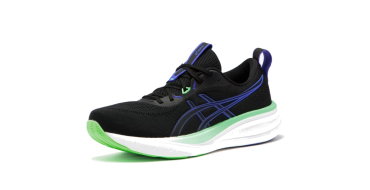Decathlon: Chaussure running Asics Gel Pulse 17 - Noir & Vert, tailles 40-47 à 41,99€ (au lieu de 59,99€)