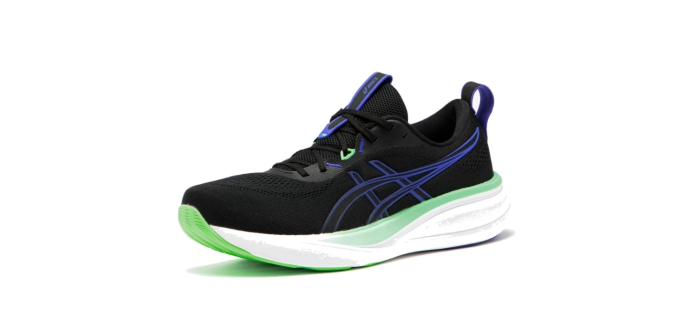 Decathlon: Chaussure running Asics Gel Pulse 17 - Noir & Vert, tailles 40-47 à 41,99€ (au lieu de 59,99€)
