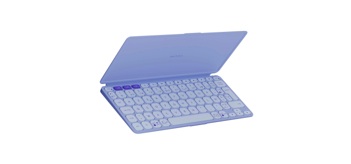 Amazon: Clavier Logitech Keys-To-Go 2 - Bluetooth, coque intégrée, Lilas à 49,99€ (au lieu de 71,70€)