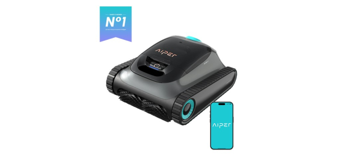 JoyBuy: AIPER Scuba S1 Upgrade Robot Piscine - Nettoyage Sol, Parois & Ligne d'Eau, 270 min, OTA à 599€
