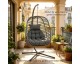JoyBuy: Fauteuil suspendu Terrabeta acier jardin avec coussins et appuie-tête à 199,99€ (au lieu de 518,93€)