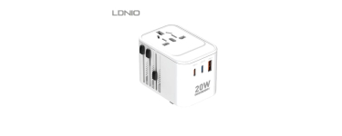 JoyBuy: Adaptateur de voyage GaN LDNIO 20W - Prise universelle multi-ports à 12,99€ (au lieu de 19,99€)