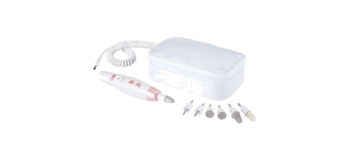 LIDL: CIEN BEAUTY Set de manucure/pédicure - 7 embouts saphir, 2000-4600 tr/min à 6,99€