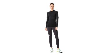 Decathlon: KIPRUN T-shirt manches longues running sans coutures femme - KIPRUN SKINCARE NOIR à 14,99€