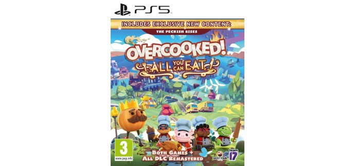 Amazon: Overcooked All You Can Eat sur PS5 à 14,99€ (au lieu de 21,68€)