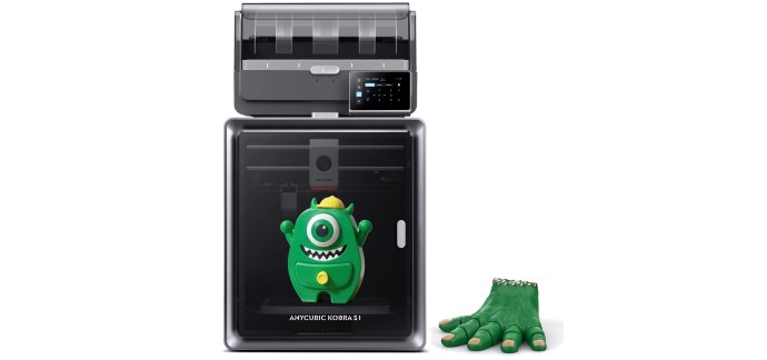 JoyBuy: Imprimante 3D Anycubic Kobra S1 Combo à 359€ (au lieu de 579€)