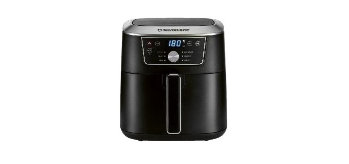 LIDL: SILVERCREST Friteuse à air chaud 6,7L Smart - WiFi, 2150W à 44,99€ (au lieu de 69,99€)