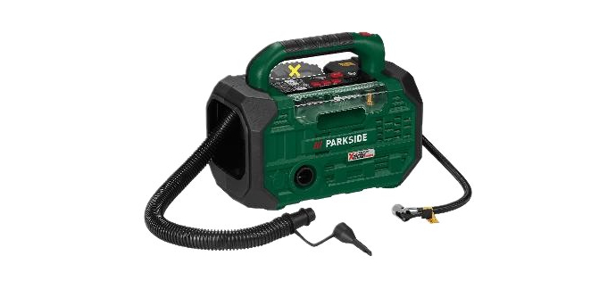 LIDL: PARKSIDE Compresseur et pompe à air sans fil PKA 20-Li D3 - 10,3 bar, 20 V à 21,99€