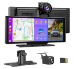 JoyBuy: ESSGOO Écran portable HD 10,26" CarPlay sans fil + caméra 4K avant/AHD 1080P recul + carte 64 Go à 5
