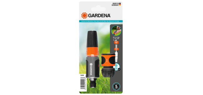 Amazon: Kit de Lances d'Arrosage Gardena avec Aquastop - 13mm & 15mm à 8,79€ (au lieu de 12,6€)