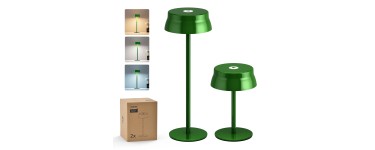 Amazon: Lot de 2 Lampes de Table sans fil Philips - LED, Batterie Rechargeable, Tactile à 9,99€