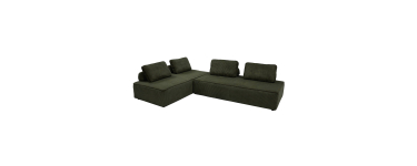 Sweeek: Lot de 2 chauffeuses 2 places pour canapé modulable vert foncé à 487,49€ (au lieu de 649,99€)