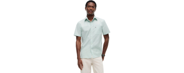 Amazon: Chemise manches courtes Tommy Hilfiger - Taille XL à 28,45€ (au lieu de 56€)