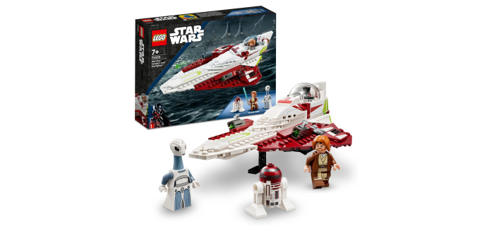 Amazon: LEGO® Star Wars™ Le Chasseur Jedi d’Obi-Wan Kenobi (75333) à 24,99€ (au lieu de 31,97€)