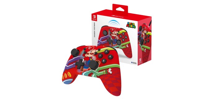Amazon: Manette sans fil Horipad Mario (Switch) à 22,99€ (au lieu de 49,99€)