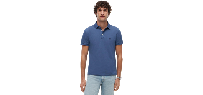 Amazon: Polo Tommy Hilfiger Manches Courtes Bleu taille M à 35,69€ (au lieu de 54,9€)