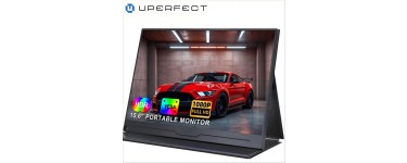 JoyBuy: UPERFECT Moniteur portable 15,6" 1080p IPS HDR - PC portable, smartphone à 59,99€