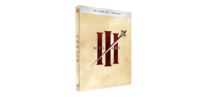 Amazon: Les 3 Mousquetaires Milady 4K Steelbook (4K UHD) à 26,23€ (au lieu de 29,99€)