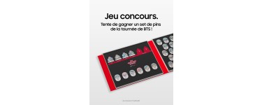 Samsung: 1 Pin's de la tournée de BTS à gagner