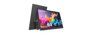 Amazon: Ecran Portable 15,6” Geesuu - FHD, 1080p, IPS, 60Hz, USB C & HDMI à 59,99€ (au lieu de 77,19€)