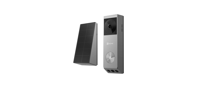 Amazon: Sonnette sans fil solaire Ezviz EP3x PRO - Double caméra, détection IA à 69,99€ (au lieu de 109,99€)