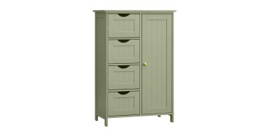 Amazon: Meuble de salle de bain Vasagle - 4 tiroirs, 30x55x82cm à 52,79€ (au lieu de 63,12€)