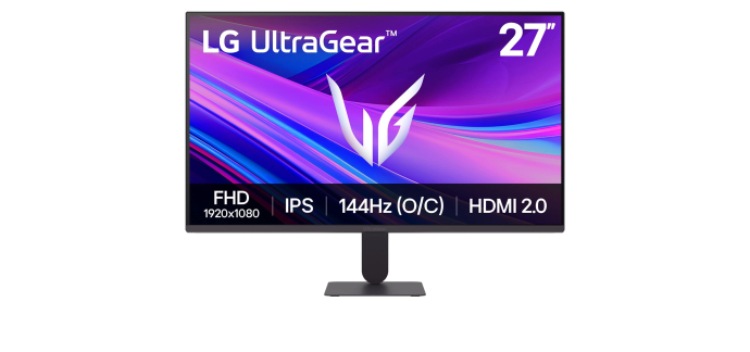 Amazon: Écran PC 27" LG Ultragear 27G411A-B.AEU - IPS FHD 144Hz à 88,26€ (au lieu de 100,72€)