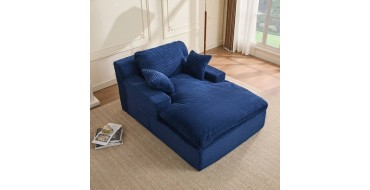 JoyBuy: Chaise longue 160 cm - Canapé nuage sans armatures, coussins mobiles à 163,79€ (au lieu de 299,99€)
