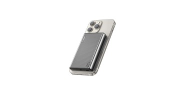 Amazon: Batterie externe magnétique 10 000 mAh - charge sans fil 15 W, USB-C 20 W, affichage LED à 12,86€