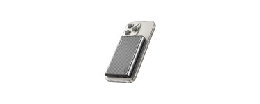 Amazon: Batterie externe magnétique 10 000 mAh - charge sans fil 15 W, USB-C 20 W, affichage LED à 12,86€