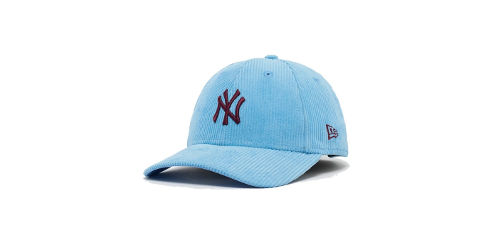 SNIPES: Casquette New York Yankees 9Forty velours bleu clair à 15€ (au lieu de 30,99€)