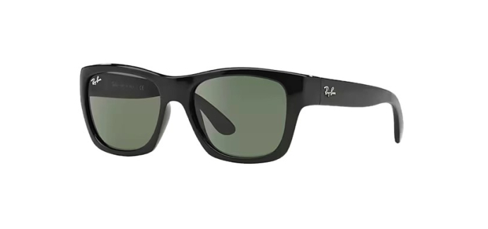 Ray-Ban: Lunettes RB4194 - Poli noir, verres Vert G-15 à 68,5€ (au lieu de 137€)