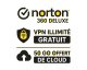 Norton by Symantec: 360 Deluxe gratuit 1 an avec VPN illimité et 50 Go cloud - tablette