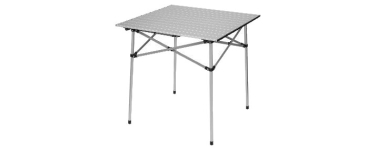 LIDL: CRIVIT Table de camping en aluminium - 70x70 cm, 3,1 kg à 17,6€ (au lieu de 43,99€)