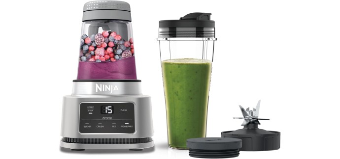 Amazon: Blender Ninja Foodi Power Nutri 2-en-1 CB100EU - 1100 W, 700+400 ml à 79,99€ (au lieu de 105€)