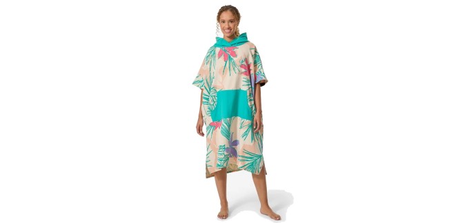 Decathlon: Poncho de Plage Surf Adulte 500 Lumi vert à 24,99€ (au lieu de 34,99€)