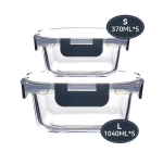 JoyBuy: Lot de 10 boîtes repas Jordan&Judy en verre - 5x1040ml & 5x370ml à 19,99€ (au lieu de 40,02€)